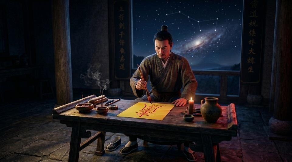 降维的量子芯片:解构符箓的拓扑布气协议、符胆入讳密码与发机号敕符指令集 (The Down-Sampled Quantum Chip: Deconstructing Talismanic Topology, Core Cryptographic Inscription, and Triggering Protocols)
